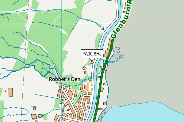 PA30 8HJ map - OS VectorMap District (Ordnance Survey) PA30 8HJ map - OS VectorMap District (Ordnance Survey)