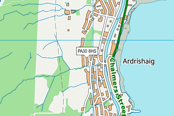 PA30 8HS map - OS VectorMap District (Ordnance Survey)