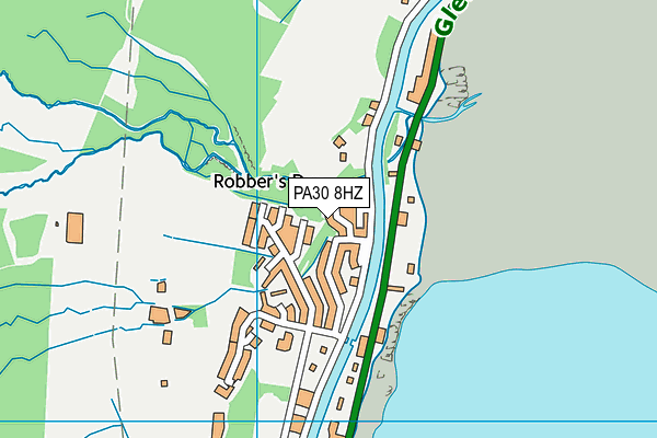 PA30 8HZ map - OS VectorMap District (Ordnance Survey)