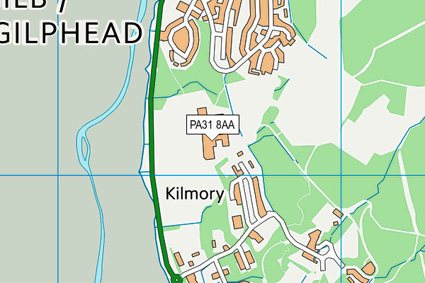 PA31 8AA map - OS VectorMap District (Ordnance Survey)