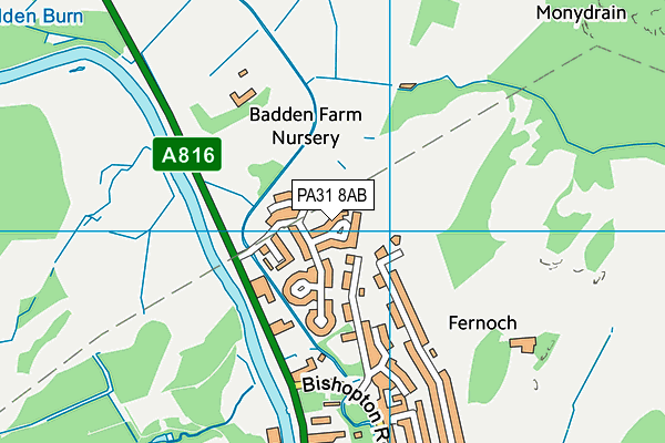 PA31 8AB map - OS VectorMap District (Ordnance Survey) PA31 8AB map - OS VectorMap District (Ordnance Survey)