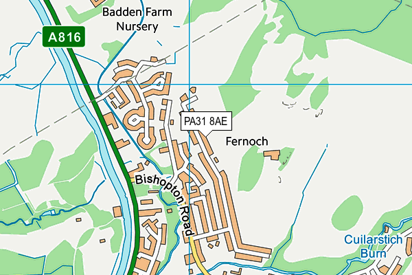 PA31 8AE map - OS VectorMap District (Ordnance Survey) PA31 8AE map - OS VectorMap District (Ordnance Survey)