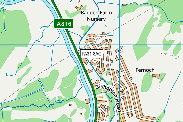 PA31 8AG map - OS VectorMap District (Ordnance Survey) PA31 8AG map - OS VectorMap District (Ordnance Survey)