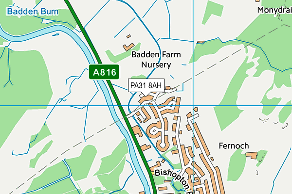PA31 8AH map - OS VectorMap District (Ordnance Survey) PA31 8AH map - OS VectorMap District (Ordnance Survey)