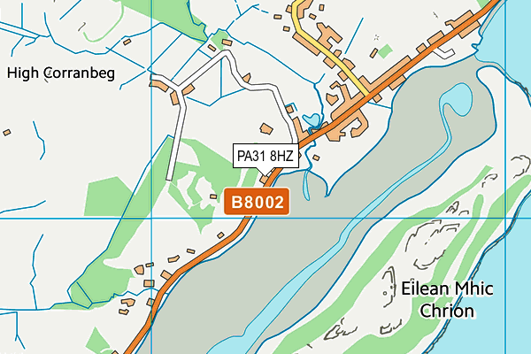 PA31 8HZ map - OS VectorMap District (Ordnance Survey) PA31 8HZ map - OS VectorMap District (Ordnance Survey)