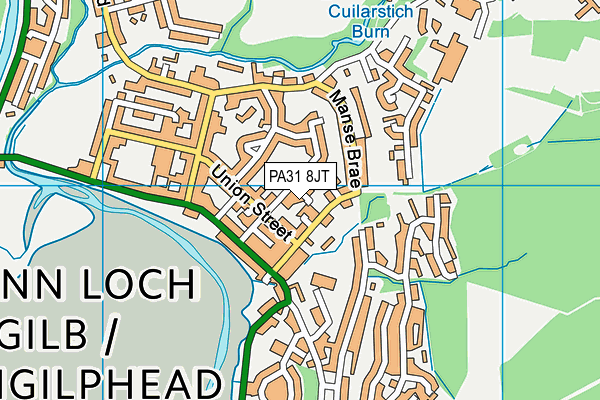 PA31 8JT map - OS VectorMap District (Ordnance Survey) PA31 8JT map - OS VectorMap District (Ordnance Survey)