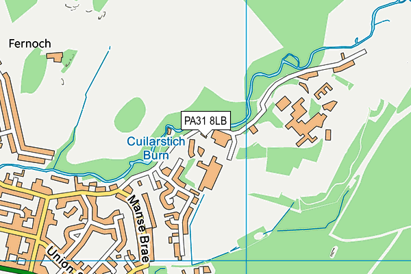 PA31 8LB map - OS VectorMap District (Ordnance Survey) PA31 8LB map - OS VectorMap District (Ordnance Survey)