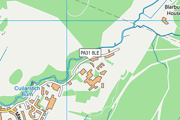 PA31 8LE map - OS VectorMap District (Ordnance Survey) PA31 8LE map - OS VectorMap District (Ordnance Survey)