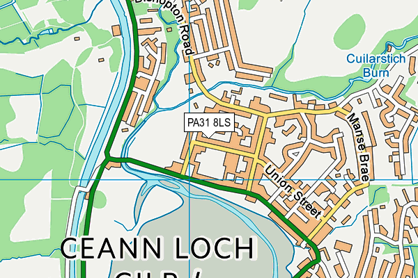 PA31 8LS map - OS VectorMap District (Ordnance Survey)