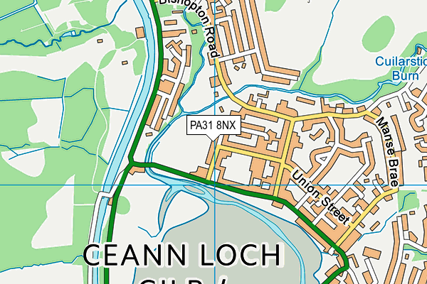 PA31 8NX map - OS VectorMap District (Ordnance Survey)