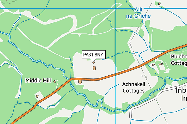 PA31 8NY map - OS VectorMap District (Ordnance Survey) PA31 8NY map - OS VectorMap District (Ordnance Survey)