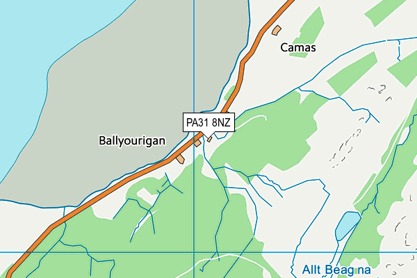 PA31 8NZ map - OS VectorMap District (Ordnance Survey) PA31 8NZ map - OS VectorMap District (Ordnance Survey)