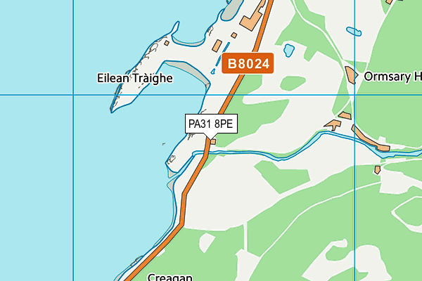 PA31 8PE map - OS VectorMap District (Ordnance Survey) PA31 8PE map - OS VectorMap District (Ordnance Survey)