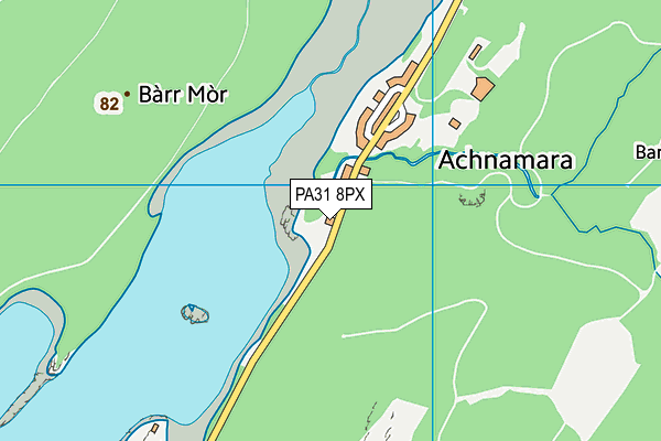 PA31 8PX map - OS VectorMap District (Ordnance Survey) PA31 8PX map - OS VectorMap District (Ordnance Survey)