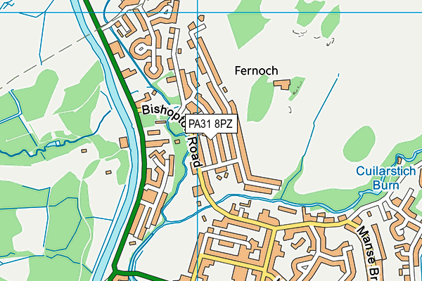 PA31 8PZ map - OS VectorMap District (Ordnance Survey) PA31 8PZ map - OS VectorMap District (Ordnance Survey)
