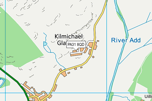 PA31 8QD map - OS VectorMap District (Ordnance Survey)