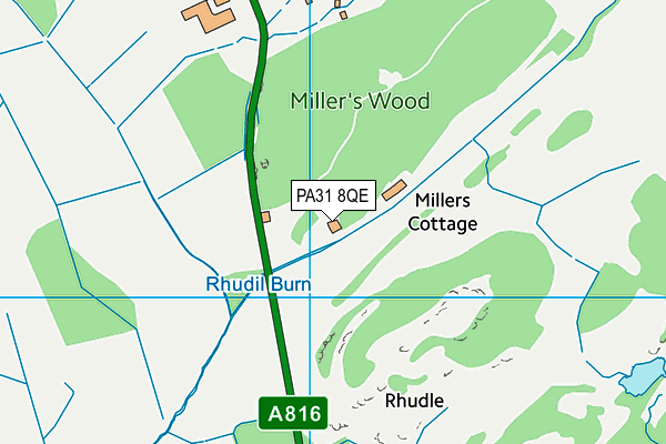 PA31 8QE map - OS VectorMap District (Ordnance Survey) PA31 8QE map - OS VectorMap District (Ordnance Survey)