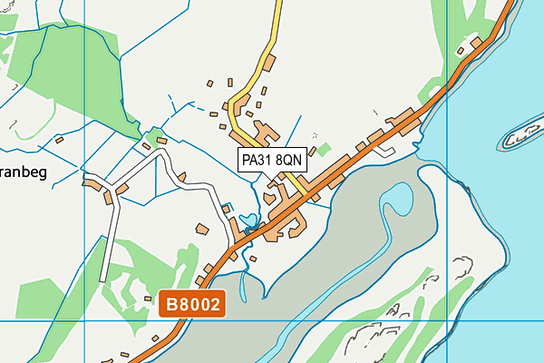 PA31 8QN map - OS VectorMap District (Ordnance Survey) PA31 8QN map - OS VectorMap District (Ordnance Survey)