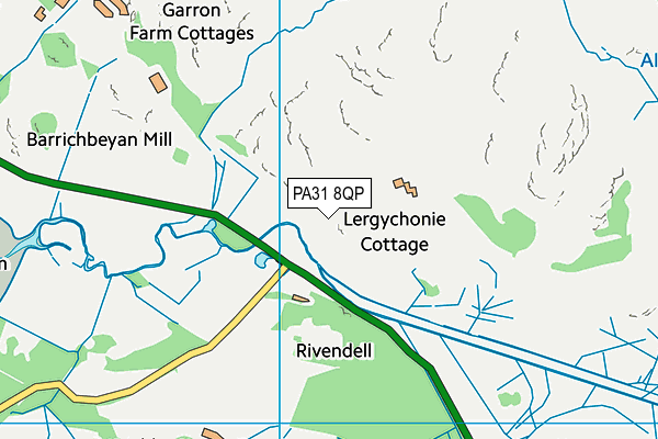 PA31 8QP map - OS VectorMap District (Ordnance Survey) PA31 8QP map - OS VectorMap District (Ordnance Survey)