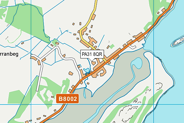 PA31 8QR map - OS VectorMap District (Ordnance Survey) PA31 8QR map - OS VectorMap District (Ordnance Survey)