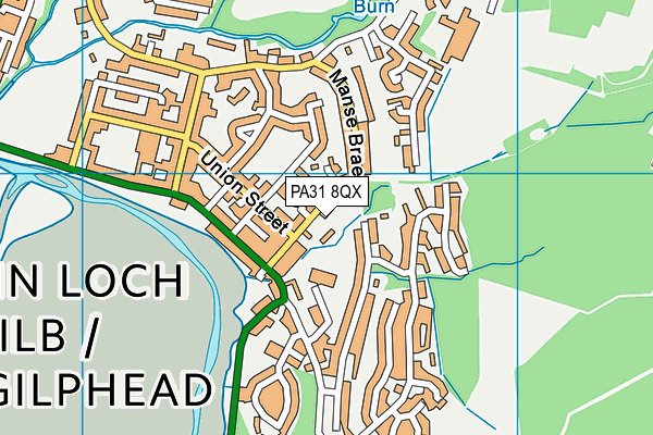 PA31 8QX map - OS VectorMap District (Ordnance Survey) PA31 8QX map - OS VectorMap District (Ordnance Survey)
