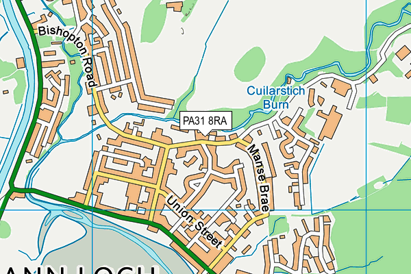 PA31 8RA map - OS VectorMap District (Ordnance Survey) PA31 8RA map - OS VectorMap District (Ordnance Survey)