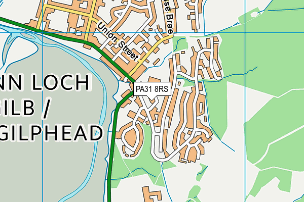PA31 8RS map - OS VectorMap District (Ordnance Survey)