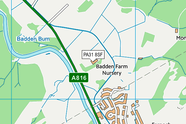 PA31 8SF map - OS VectorMap District (Ordnance Survey) PA31 8SF map - OS VectorMap District (Ordnance Survey)