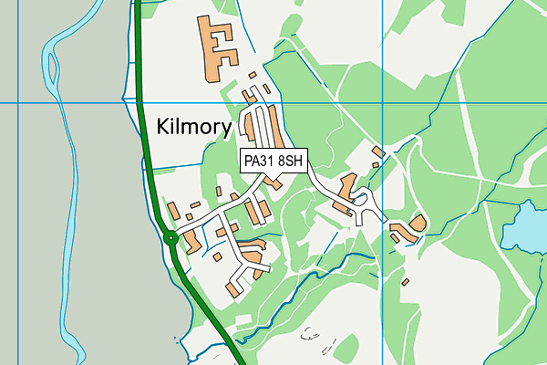 PA31 8SH map - OS VectorMap District (Ordnance Survey)