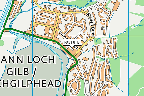 PA31 8TB map - OS VectorMap District (Ordnance Survey) PA31 8TB map - OS VectorMap District (Ordnance Survey)
