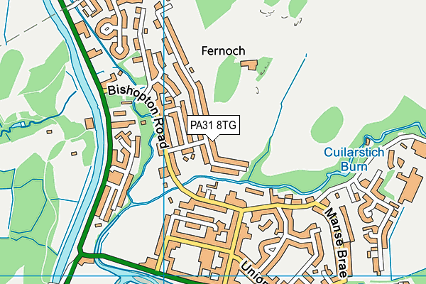 PA31 8TG map - OS VectorMap District (Ordnance Survey) PA31 8TG map - OS VectorMap District (Ordnance Survey)