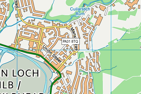 PA31 8TQ map - OS VectorMap District (Ordnance Survey) PA31 8TQ map - OS VectorMap District (Ordnance Survey)