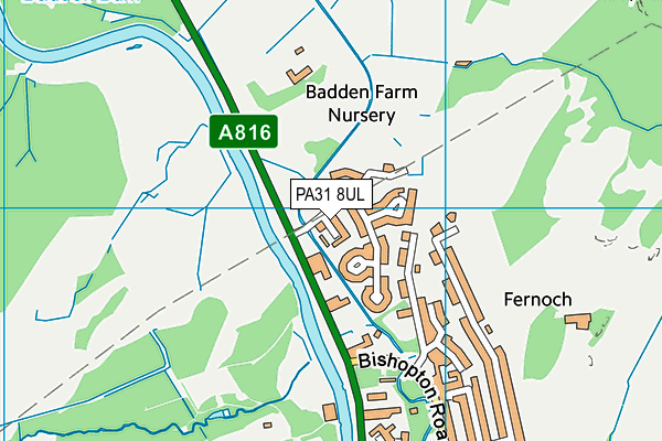 PA31 8UL map - OS VectorMap District (Ordnance Survey)