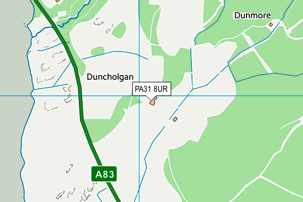 PA31 8UR map - OS VectorMap District (Ordnance Survey) PA31 8UR map - OS VectorMap District (Ordnance Survey)