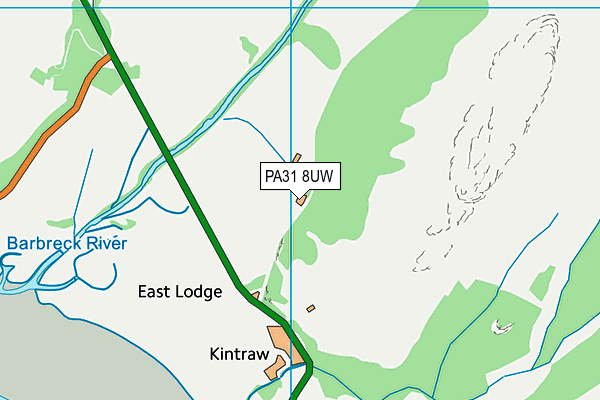 PA31 8UW map - OS VectorMap District (Ordnance Survey) PA31 8UW map - OS VectorMap District (Ordnance Survey)