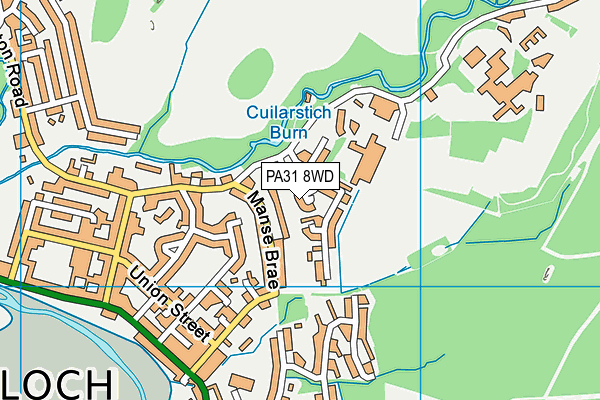 PA31 8WD map - OS VectorMap District (Ordnance Survey) PA31 8WD map - OS VectorMap District (Ordnance Survey)