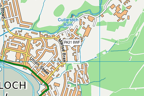 PA31 8WF map - OS VectorMap District (Ordnance Survey) PA31 8WF map - OS VectorMap District (Ordnance Survey)