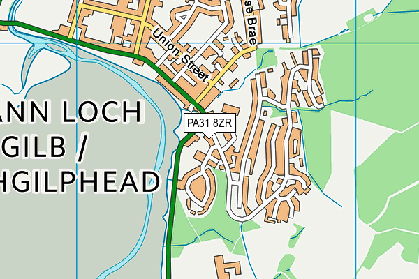 PA31 8ZR map - OS VectorMap District (Ordnance Survey) PA31 8ZR map - OS VectorMap District (Ordnance Survey)
