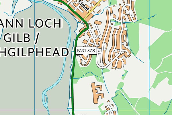 PA31 8ZS map - OS VectorMap District (Ordnance Survey) PA31 8ZS map - OS VectorMap District (Ordnance Survey)