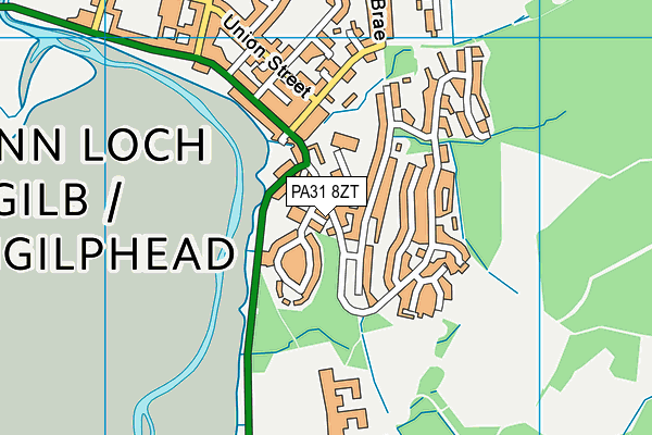 PA31 8ZT map - OS VectorMap District (Ordnance Survey) PA31 8ZT map - OS VectorMap District (Ordnance Survey)