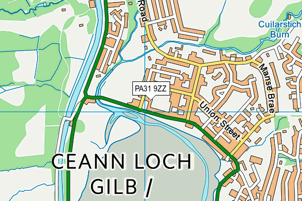 PA31 9ZZ map - OS VectorMap District (Ordnance Survey) PA31 9ZZ map - OS VectorMap District (Ordnance Survey)