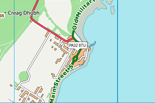 PA32 8TU map - OS VectorMap District (Ordnance Survey)