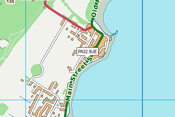 PA32 8UE map - OS VectorMap District (Ordnance Survey) PA32 8UE map - OS VectorMap District (Ordnance Survey)