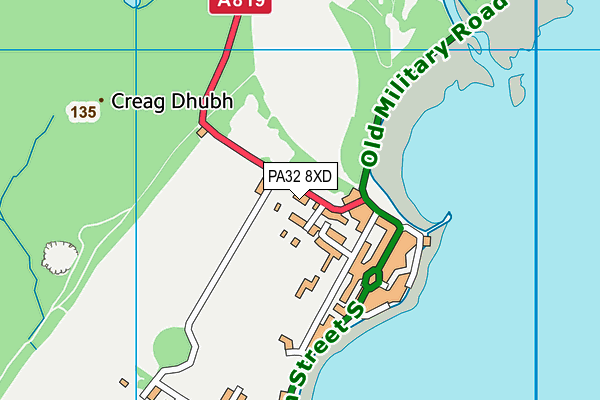 PA32 8XD map - OS VectorMap District (Ordnance Survey) PA32 8XD map - OS VectorMap District (Ordnance Survey)