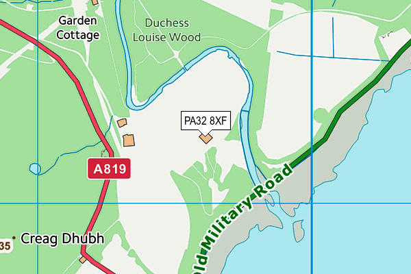 PA32 8XF map - OS VectorMap District (Ordnance Survey) PA32 8XF map - OS VectorMap District (Ordnance Survey)