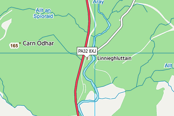 PA32 8XJ map - OS VectorMap District (Ordnance Survey) PA32 8XJ map - OS VectorMap District (Ordnance Survey)