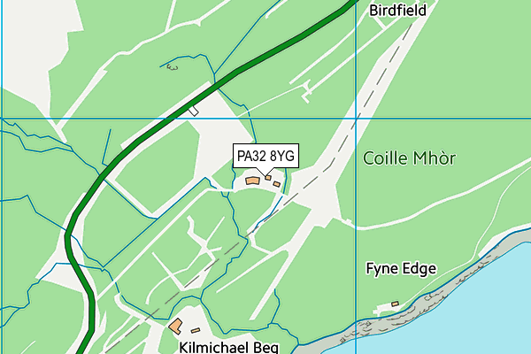 PA32 8YG map - OS VectorMap District (Ordnance Survey) PA32 8YG map - OS VectorMap District (Ordnance Survey)