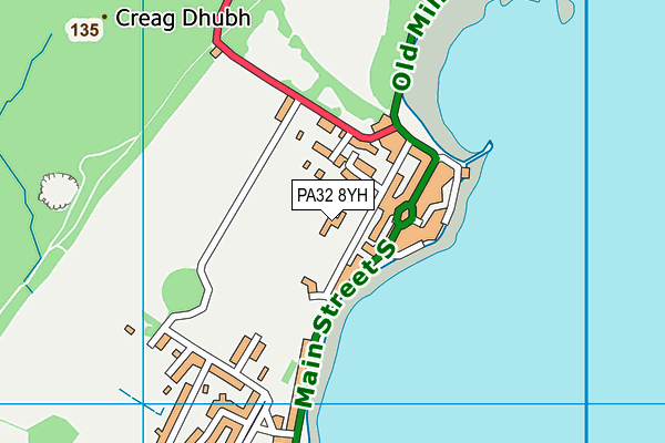 PA32 8YH map - OS VectorMap District (Ordnance Survey) PA32 8YH map - OS VectorMap District (Ordnance Survey)