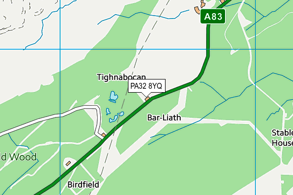 PA32 8YQ map - OS VectorMap District (Ordnance Survey) PA32 8YQ map - OS VectorMap District (Ordnance Survey)
