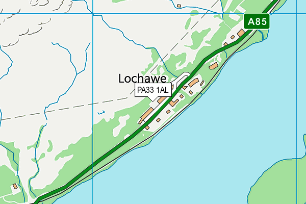 PA33 1AL map - OS VectorMap District (Ordnance Survey)